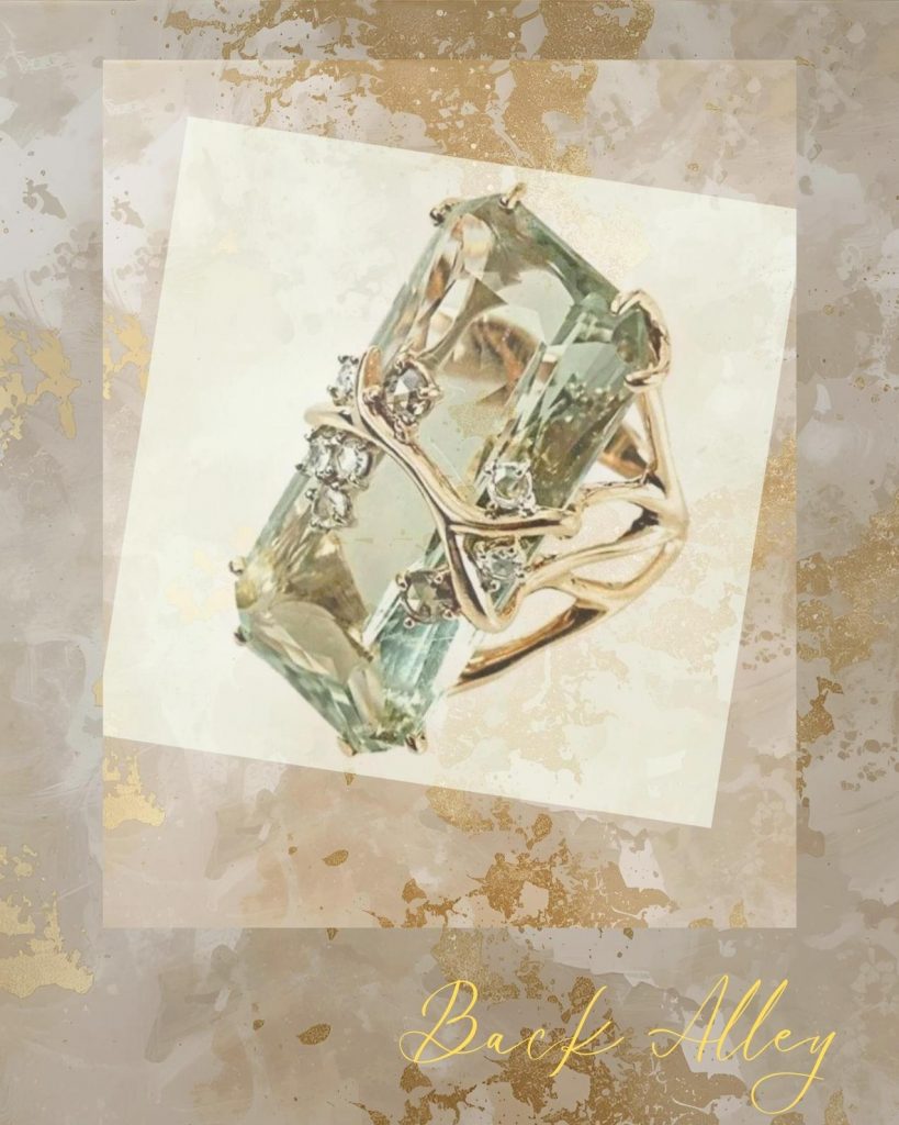 Light Green Bohemian Vintage Style Ring