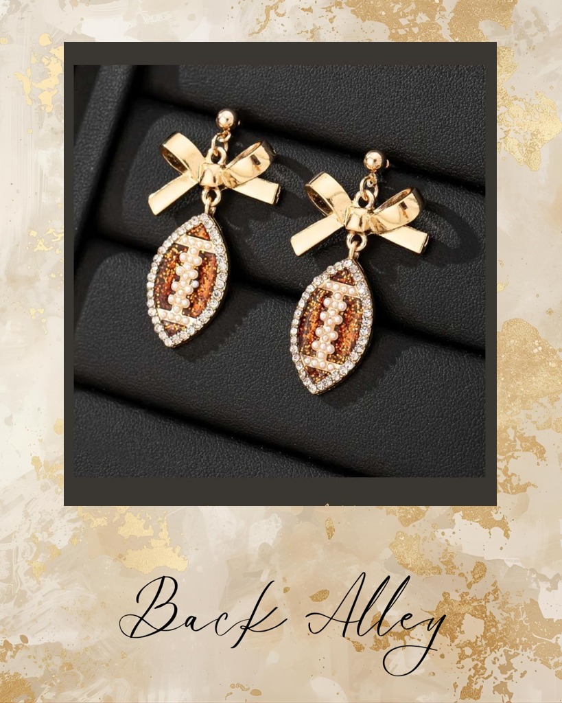 Fashion Fun Football Earrings
