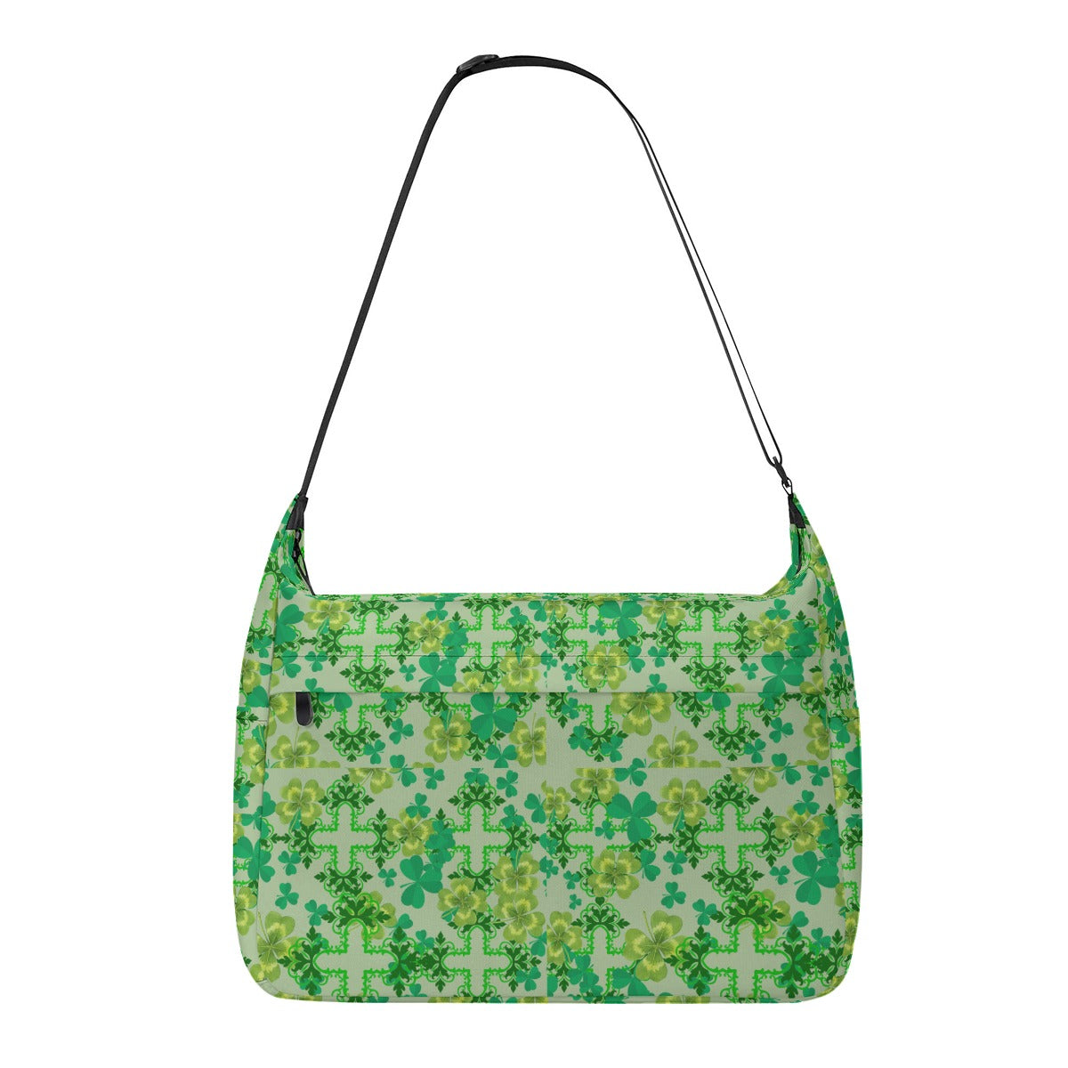 Clover & Celtic Crosses Messenger Bag |  Back Alley Exclusive -Crossbody Bag