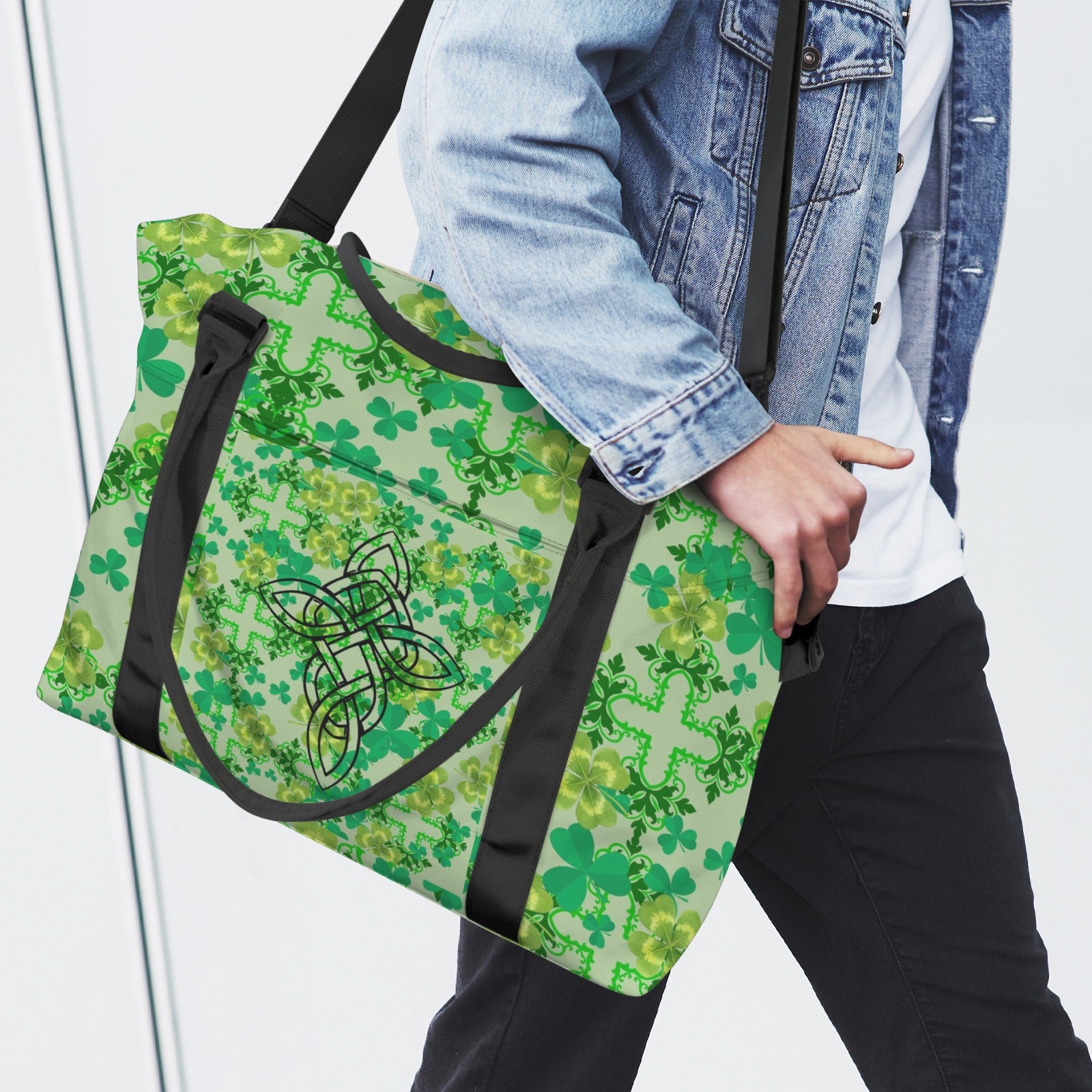 Clover & Celtic Crosses Carry-On - Trolley Sleeve | Back Alley